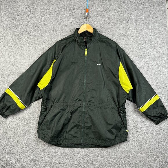 Nike Jacket Women’s Size Medium Green Vintage Classic Loose Fit Wind Breaker - Picture 1 of 16